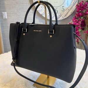Michael Kors Black Satchel Bag